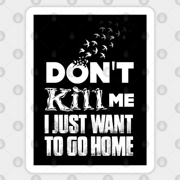 Tyre Nichols No. 2: Don't Kill Me, I Just Want to Go Home on a Dark Background Sticker by Puff Sumo